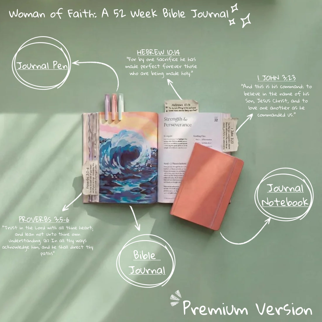Woman of Faith: 52-Week Bible Premium Edition